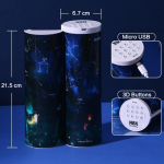 Parooliga pliiatsi&uuml;mbris NewmeBox Multifunktsionaalne kodeeritud lukuga karp, plastist kirjatarvete koolitarbed must/sinine