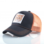 Snapback v&otilde;rkk&uuml;barad Suvine pesapallim&uuml;ts koos Cat Patch pesapallim&uuml;tsidega Naiste v&auml;livisiiriga Truckeri m&uuml;ts 56-59CM oranž