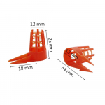 20 tk Mesilaskuninganna puuride kaitsekate plastikust k&auml;rgstruktuuri puurid rakukaitsekork Mesindus Mesinikele aretustarbed
