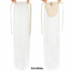 Tehiskiust s&uuml;nteetiline pikendusosa hobusesaba &uuml;hev&auml;rviline kahev&auml;rviline keerduv kiire ja lihtne naiste parukas