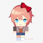 Doki Doki kirjandusklubi Chibi Sayori triikimisplaastrid r&otilde;ivaste jaoks. Aplikatsioonid Kleebised riietel Kuumustundlik kohandatud plaaster