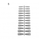 24 tk/leht kunstk&uuml;&uuml;ned T&auml;iskattega eemaldatavad v&auml;rvilised stiilsed k&uuml;&uuml;nte kunstlikud n&auml;pun&auml;ited professionaalidele 5