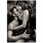 5D DIY Teemantmaal Seksikas paar Ristpistete komplekt Mosaiik Teemanttikandid Roos T&auml;is&uuml;mmargune/ruudukujuline puur Kodukaunistus Round 20x30cm