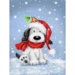 Teemantmaaling j&otilde;ulukoer Pilt kivist t&auml;ispuur 5D DIY Teemanttikandid Talvine mosaiik j&otilde;ulukink seinakunst Full Round (20X30CM)