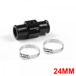 Dynoracing musta vee temperatuuri n&auml;idik Radiaatori temperatuuri vee temperatuuri liitetoru andur 18 mm 20 mm 22 mm 24 mm vooliku adapter 24MM