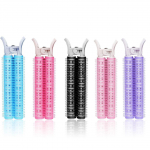 Juuksejuur kohevad klambrid tukk soeng Juuksur Juuksen&otilde;elad laisk lokkis toru Kaasaskantav reisimine pestav lokirullid rullid pink