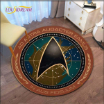 Star Treki logo mustriga ala Vaiba &uuml;mmargune p&otilde;randamatt Elutoa vaip Vannituba K&ouml;&ouml;k vaip uksematt 150cm