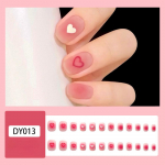 24 tk armsad roosad p&otilde;sepuna v&otilde;ltsk&uuml;&uuml;ned l&uuml;hikesed armastusmanik&uuml;&uuml;ri kandvad viimistletud k&uuml;&uuml;nekleebised