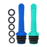 2TK kaasaskantav reisibidee, mis &uuml;hildub enamiku pudelite k&auml;eshoitava isikliku bideepihustiga 2PCS