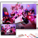 5D Teemantmaal T&auml;ielik Teemant Korea T&uuml;drukute Grupp ITZY Teemantmaal K&auml;sitsi valmistatud Teemantmosaiikmaal Kodukaunistus Full Round 20X30CM