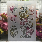 A4 29cm roosi&otilde;ied DIY kihistus&scaron;abloonid seinamaaling v&auml;ljal&otilde;igete album v&auml;rvimine reljeefne album Dekoratiivne mall valge