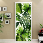 P&otilde;hjamaade stiilis taimne seinakaunistus Seinakleebis DIY lilled Troopilised palmilehed Seinakleebised Moodsa kunsti vin&uuml;&uuml;lkleebised seinamaalingud 77x200cm