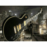 5D DIY Teemantmaal Muusika Kitarr Linna &Ouml;ine stseen Teemanttikandid T&auml;ismosaiikkomplektid Ristpistes Kodukaunistus K&auml;sitsi valmistatud kingitused Round 20x30cm