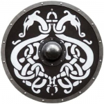 Puidust ja terasest Viking Round Shield Armour Templar Shield Kingitus must
