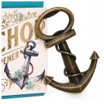 Les Tr&eacute;sors De Lily [A1418] &ndash; vintage 'Marine Anchor' metallist pudeliavaja - 9x7 cm pruun