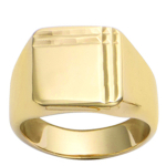 Kullatud m&auml;rgis&otilde;rmus  Charles  - 13x12 mm 60 kuld