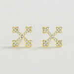 Suurep&auml;rased ristipaaride k&otilde;rvar&otilde;ngan&ouml;&ouml;bid naistele, lund t&auml;is teemante Originaal S925 h&otilde;bedast kingituseks ehted Sterling h&otilde;bedast naiste ehted China kollane