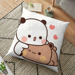 Piim ja Mocha Paarid Panda Bear Bubu Dudu Padja kate Viska Padi Kodu Dekoratiivne Ruuttr&uuml;kk Padjap&uuml;&uuml;r Diivanipadi 45cm 8