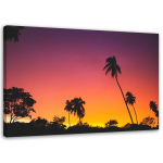 L&otilde;uenditr&uuml;kk Palmipuud Sunset Sea 60x40 lilla