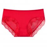 Uus Piimasiidist Naiste Aluspesu Pitsist T&uuml;drukute Kolmnurkne Aluspesu L punane