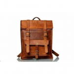 Nahast seljakott S&uuml;learvuti seljakott Vintage Brown Unisex ehtne reisikott pruun