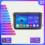 Autoraadio Hizpo 8 tolli Android AutoRadio jaoks Volkswagen VW Passat B6 B7 CC Tiguan Touran Golf Polo Skoda Seat Carplay Multimeedia GPS 2din Audio Video S7 8Core 6GB 128GB