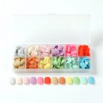 12 v&auml;rvi / komplekt Quick Nails T&auml;isv&auml;rviline j&auml;&auml;tunud kombinatsioon Vale Nials kleebis Kantav veekindel manik&uuml;&uuml;r viimistletud k&uuml;&uuml;ned