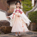 Hanfu t&uuml;druk Hiina stiilis riidest suvekleit Antiik Tang &uuml;likond super haldja kost&uuml;&uuml;m kleit v&auml;ikese t&uuml;druku merineitsi printsessi seelik aluspesu XXS