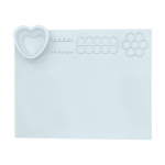 Silikoonist k&auml;sit&ouml;&ouml;matt suur silikoonmatt maalimismatt Mittekleepuv silikoonmatt puhastustassi ja v&auml;rvitopsiga kunsti maalimiseks ja isetegemiseks One Size sinine