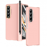 Pliiatsipesa Samsung Galaxy Z Fold 4 Case Platng Lens Hinge kaitsekilega Case & Screen Protector kollane