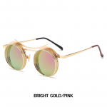 Euroopa ja Ameerika Retro Steampunk P&auml;ikeseprillid Meeste &Uuml;mmarguse raamiga &Otilde;&otilde;nes p&auml;ikeseprillid Meeste moodprillid