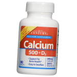 Kaltsium D3, kaltsium 500 + D3, 21. sajandi 90 kapletid (36440074) 90caplets