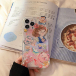 Abstraktne kunst &Otilde;limaal Little Girl Pehme TPU telefoni&uuml;mbris iPhone 11 12 13 14 Pro Max 14 Plus 14 Pro 13 Pro 12 Pro kukkumisvastane l&auml;bipaistev kate iPhone 14 Pro Max