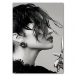 Mood Juukseplakat ja Prindid Moodne juuksurit&ouml;&ouml;koda Uus Juuksekujundus Ilusalongi Pildid Figuurid Kunst Seinakaunistus Maalimine HD0989 50x70cm no frame