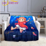 Kuldkala on The Cliff Series Prinditud koomiksiseeria Flanelltekk Four Seasons kaasaskantav pehme tekk 75x90cm