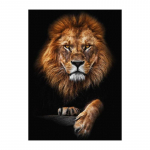 Mustvalged loomad Kunst L&otilde;vi l&otilde;uend Maalimine Moodsad plakatid ja tr&uuml;kised Seinapildid elutoa jaoks Kodu Cuadros Decor 20x30cm