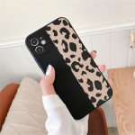 LUPWAY Leopard Print telefoni&uuml;mbris iPhone'ile 13 12 11 Pro X XR XS Max Pehme p&otilde;rutuskindel moodne kate iPhone 13 12 Mini 7 8 Plus jaoks iPhone 8 Plus
