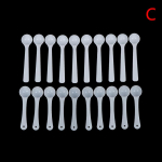 20 tk/partii 1G professionaalset plastikust 1 grammi kulbid/lusikad toidu/piima/pesupulbri/ravimivalged m&otilde;&otilde;telusikad C
