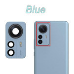 Xiaomi 12 Pro jaoks tagumine kaamera klaas objektiiv + raami hoidik asendusosade remont 2201122C 2201122G hall sinine lilla sinine