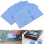 100 tk 10 * 10 * 0,5 mm termopadja GPU CPU jahutusradiaatori jahutus juhtiv silikoonpadi one size