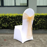 Organza tool Sash Crystal Pulma s&uuml;nnip&auml;evapeo hotellietenduse kaunistus S&auml;rav l&auml;ikiv kikilipsupael 18X270 CM kuld