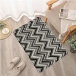 Missoni Style sissep&auml;&auml;su uksematt Nordic Style Home Uksematt Triibulised Waves Print vaibad Magamistoa Elutoa Esiku majapidamiskaunistusega vaibad 100x120cm