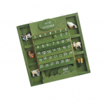 Retro rustikaalne seinakalender K&auml;sit&ouml;&ouml; Rippuvad puidust k&auml;sitsi ruudukujulised kodukaunistused