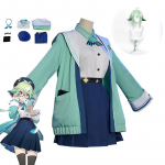 Sucrose Cosplay kost&uuml;&uuml;m, parukas Genshin Impact Sucrose Women Armas JK vormiriietus m&auml;ngu&uuml;likond XS-costume and wig