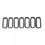 ABS-auto esiv&otilde;re esitulede kaunistusr&otilde;ngas tagatulede tagatulede kattekleebised Jeep Renegade 2016-2018 Up auto v&auml;listarvikutele, must Front Grille