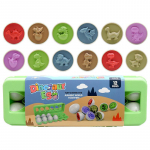 Dinosaurustega sobitavad munad v&auml;ikelastele, 12 tk v&auml;rvilised varajase &otilde;ppe &otilde;ppetunnid, STEM-l&otilde;bu, mis &otilde;petab v&auml;rve, kujundeid, sorteerimist, peenmotoorikat, &auml;ratundmist Egg-5.7x4.45x4.45cm