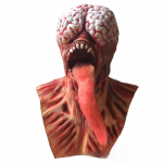 Halloweeni &otilde;udus-cosplay mask tulnukas terve pea kummitus keelega hirmutav zombie aju kuradi pealuu mask Halloweeni peo rollim&auml;ng