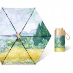 Kaasaskantav kokkupandav vihmavari, manuaalne UV-vastane tuulekindel, kerge p&auml;ikesevihma jaoks naistele, t&uuml;drukutele