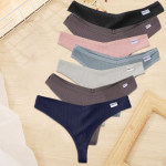 FINETOO 7 TK/komplekt M-XL Naiste puuvillane pesu 9 &uuml;hev&auml;rvilised alusp&uuml;ksid G-string Seksikad V-taljega stringid T&uuml;drukute aluspesu Naiste alusp&uuml;ksid M