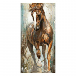 Seinakunst Kaunistus L&otilde;uendimaal Abstraktne Hobune Plakat Print L&otilde;uendi Kunst Loomapilt elutoa Cuadrose kodukaunistuseks 20x40cm